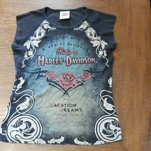 Retro style cut off Tee